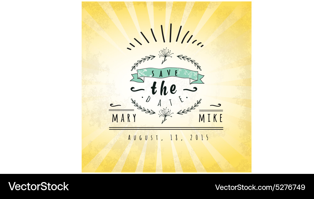 Abstract background with typographical quote save vector image