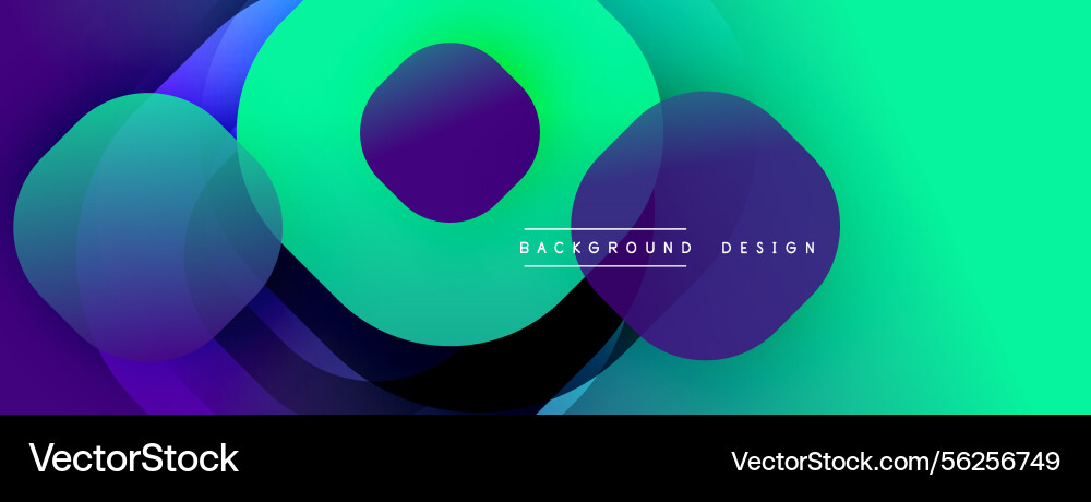 Abstract vibrant layers create flowing shapes Vector Image