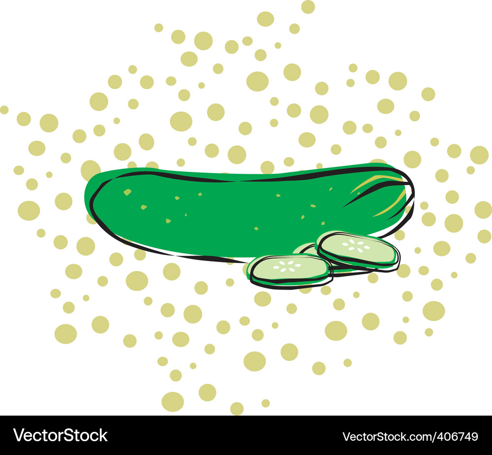 Cucumber Vector Image