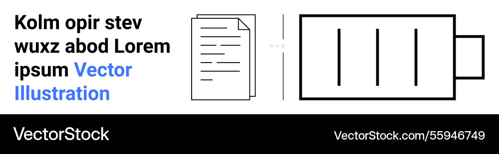 Document uploading with progress indicator Document uploading with progress indicator vector image