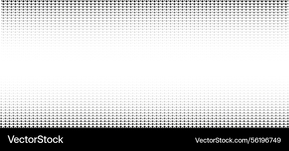 Dot pattern with top and bottom halftone effect Dot pattern with top and bottom halftone effect vector image
