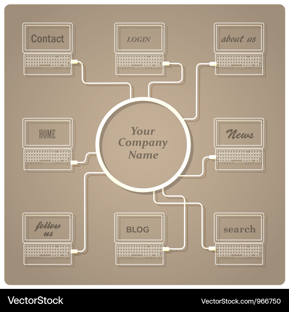 Concept web design template Vector Image