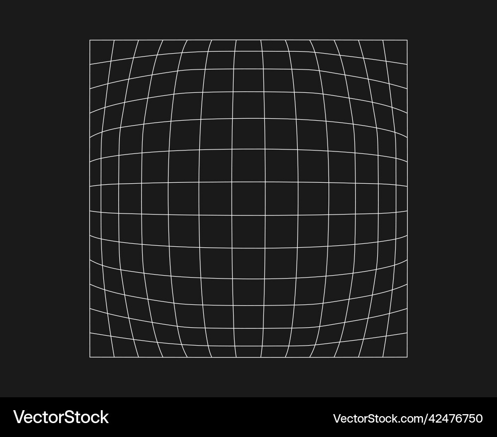Cyber distorted grid retro punk design element Cyber distorted grid retro punk design element vector image