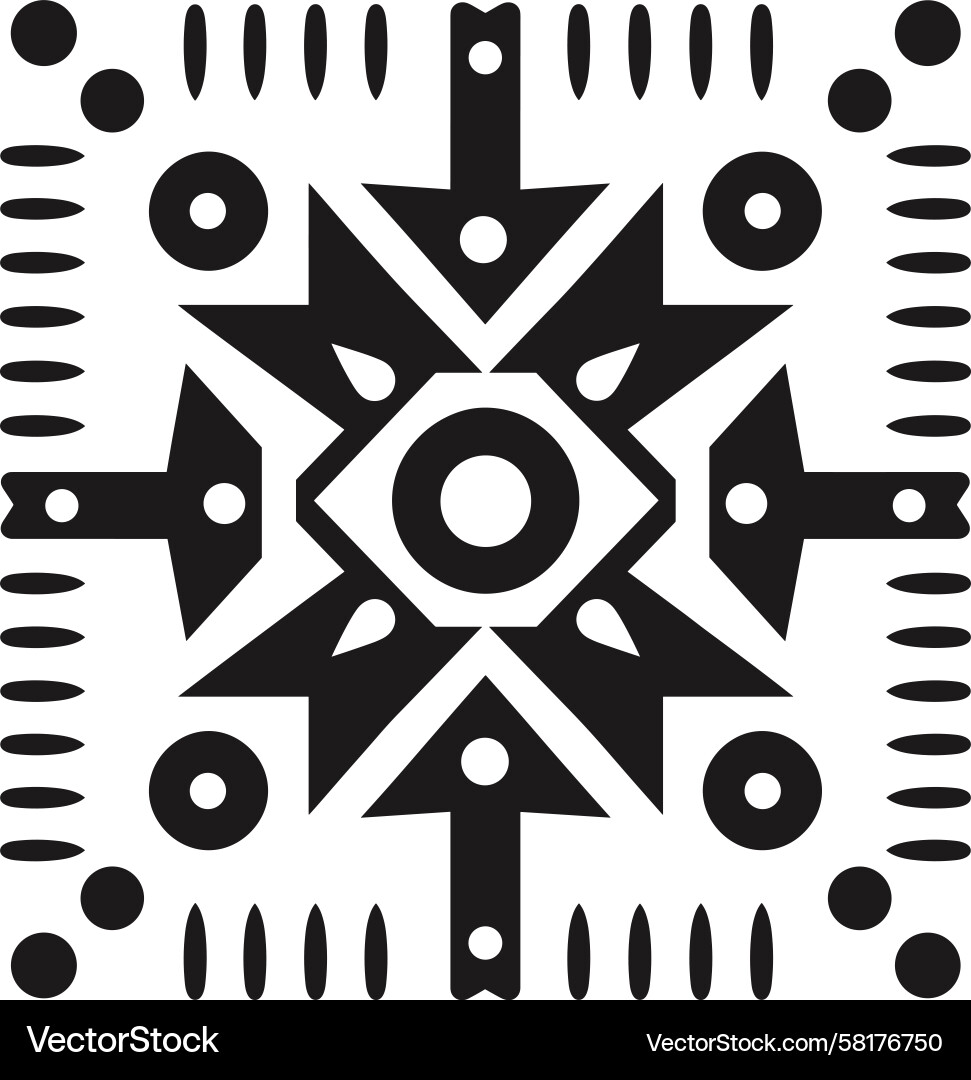 Dynamic Geometric Arrow Pattern Vector Image