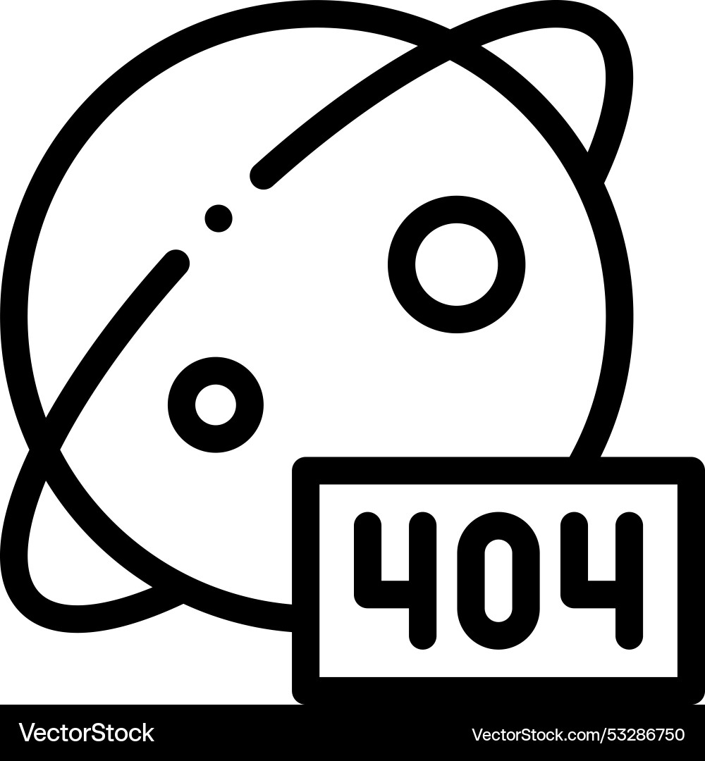 Error icon thin linear style design isolated Error icon thin linear style design isolated vector image