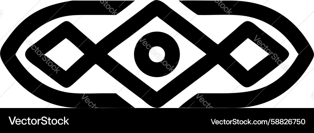 Interlocking Diamond Pattern Vector Image