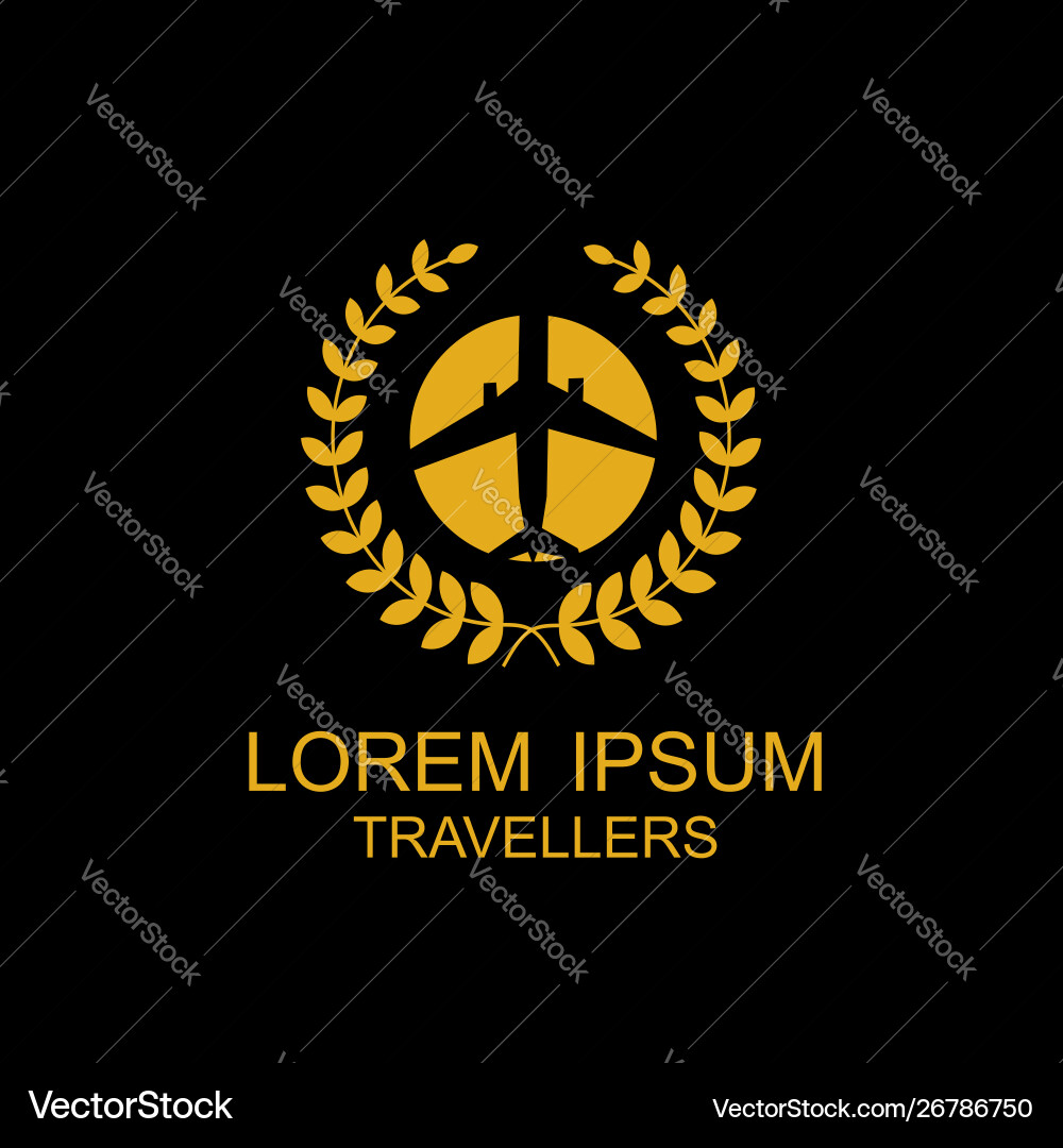 Travel logo holidays tourism business trip Travel logo holidays tourism business trip vector image