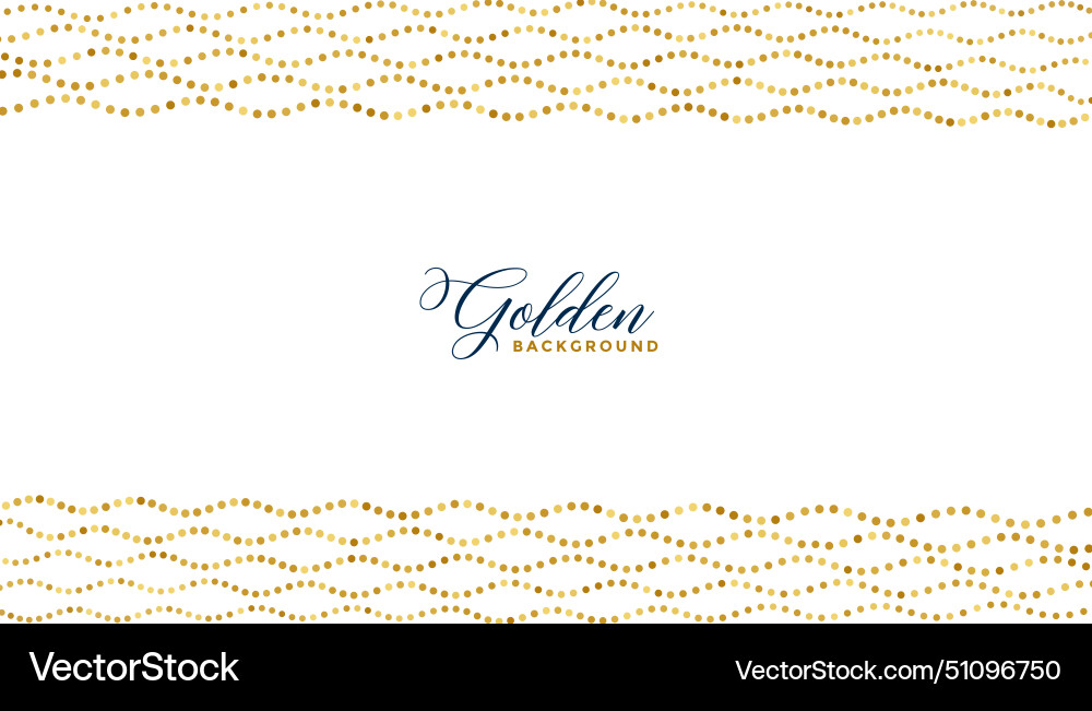 Wavy style golden halftone pattern backdrop design vector image