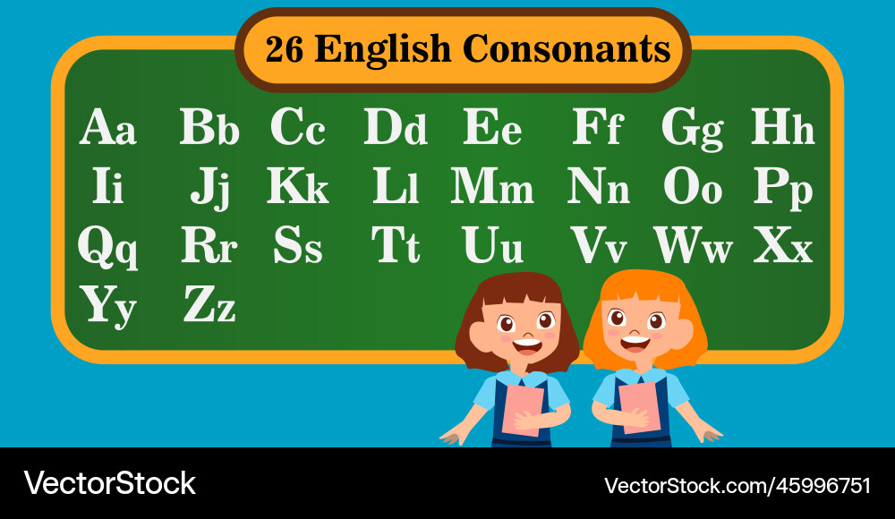 Englisch alphabet besteht aus 26 Buchstaben Englisch alphabet besteht aus 26 Buchstaben vektorbild