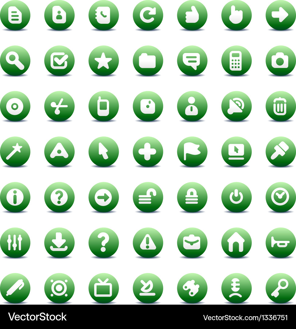 Interface Icon Set vector image