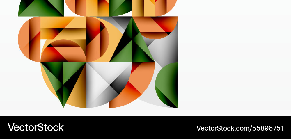Modern abstract composition with layered circles Vector Image