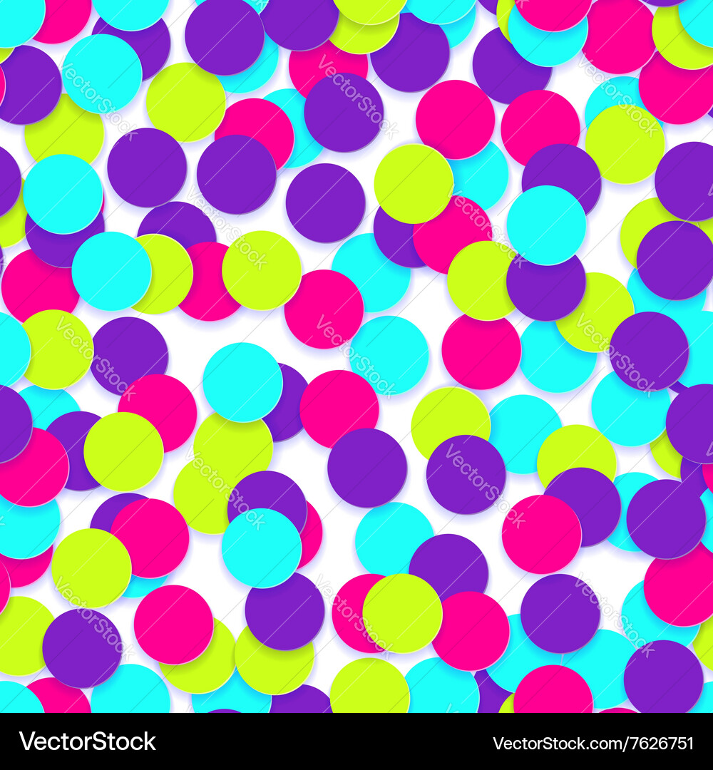 Seamless pattern with colorful confetti Vector Image