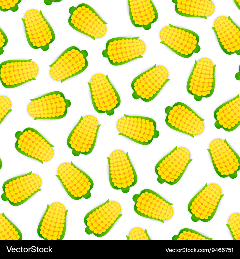 Seamless pattern with corns vector image