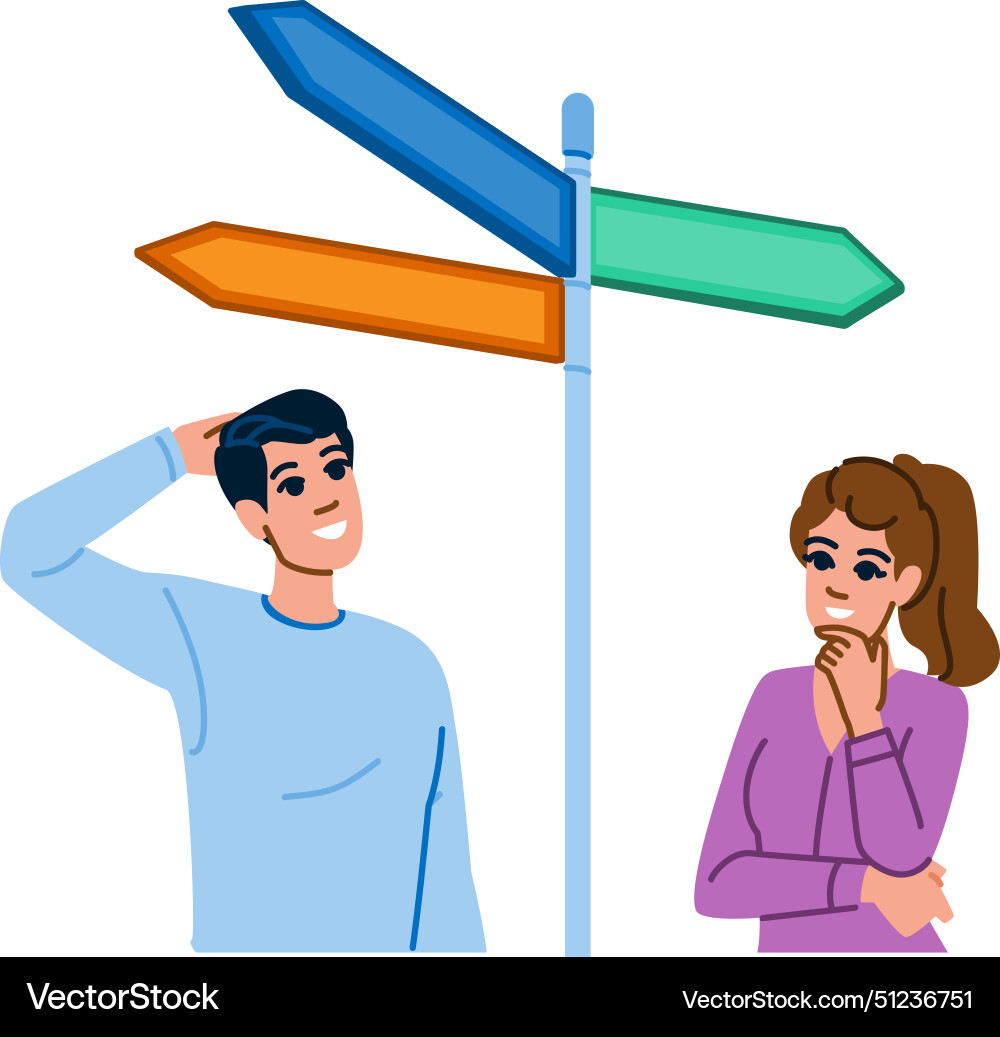 Success decision making Royalty Free Vector Image