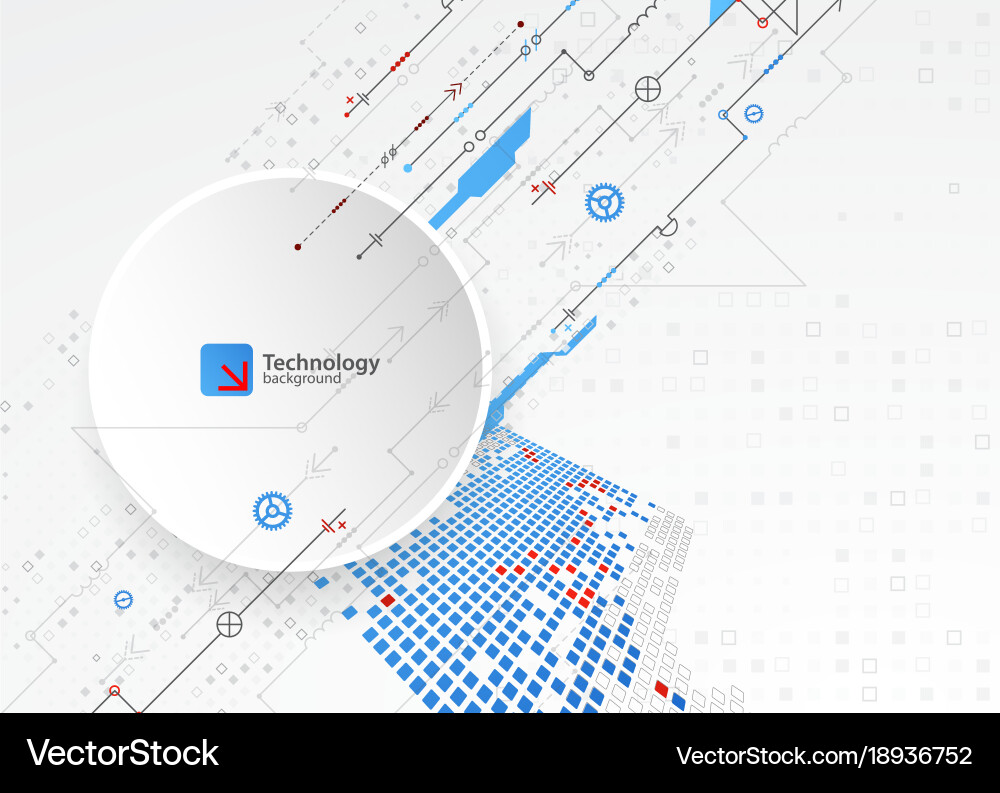 Abstract technological background structure vector image