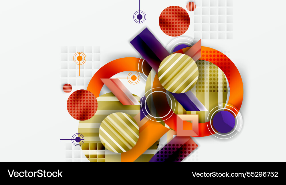 Dynamic complex geometric abstract background Dynamic complex geometric abstract background Vector Image