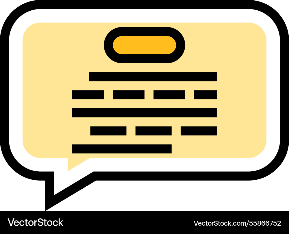 Speech bubble nlp color icon vector image