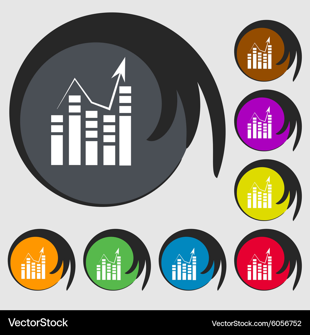 Text file icon add document with chart sign Vector Image