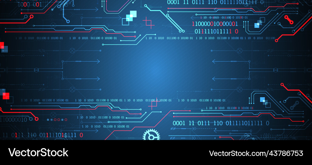 Abstract technology concept computer code Abstract technology concept computer code vector image