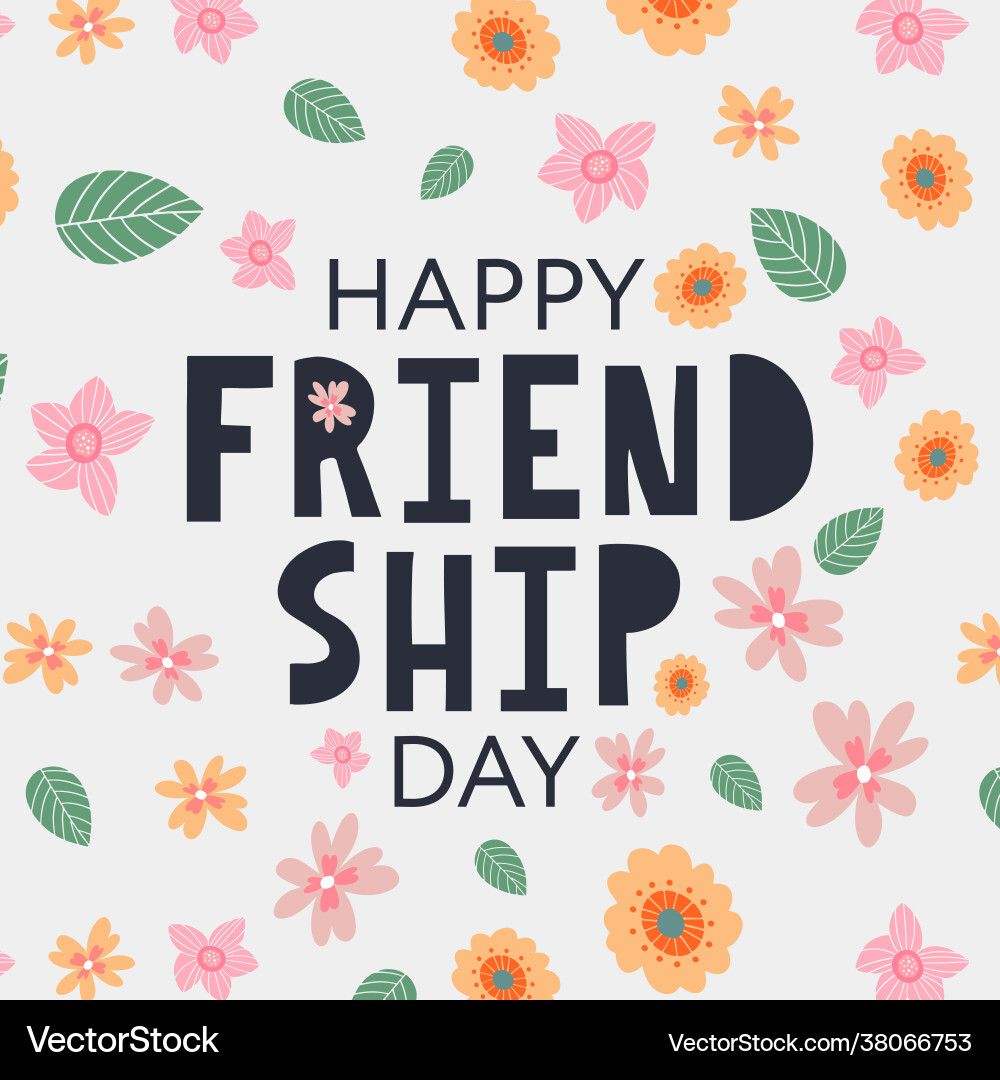 Glückliche Freundschaft Tag Grußkarte für Poster Glückliche Freundschaft Tag Grußkarte für Poster vektorbild