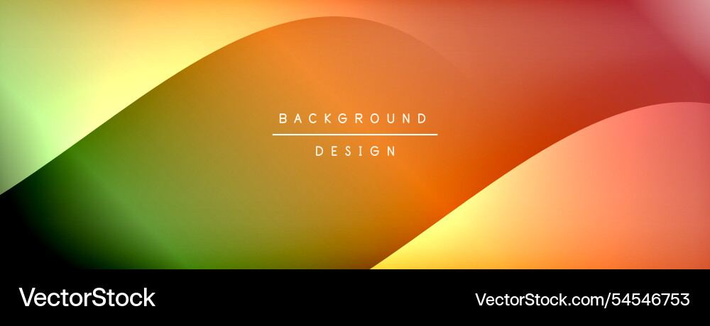 Gradient and shadow wave line geometric background Vector Image