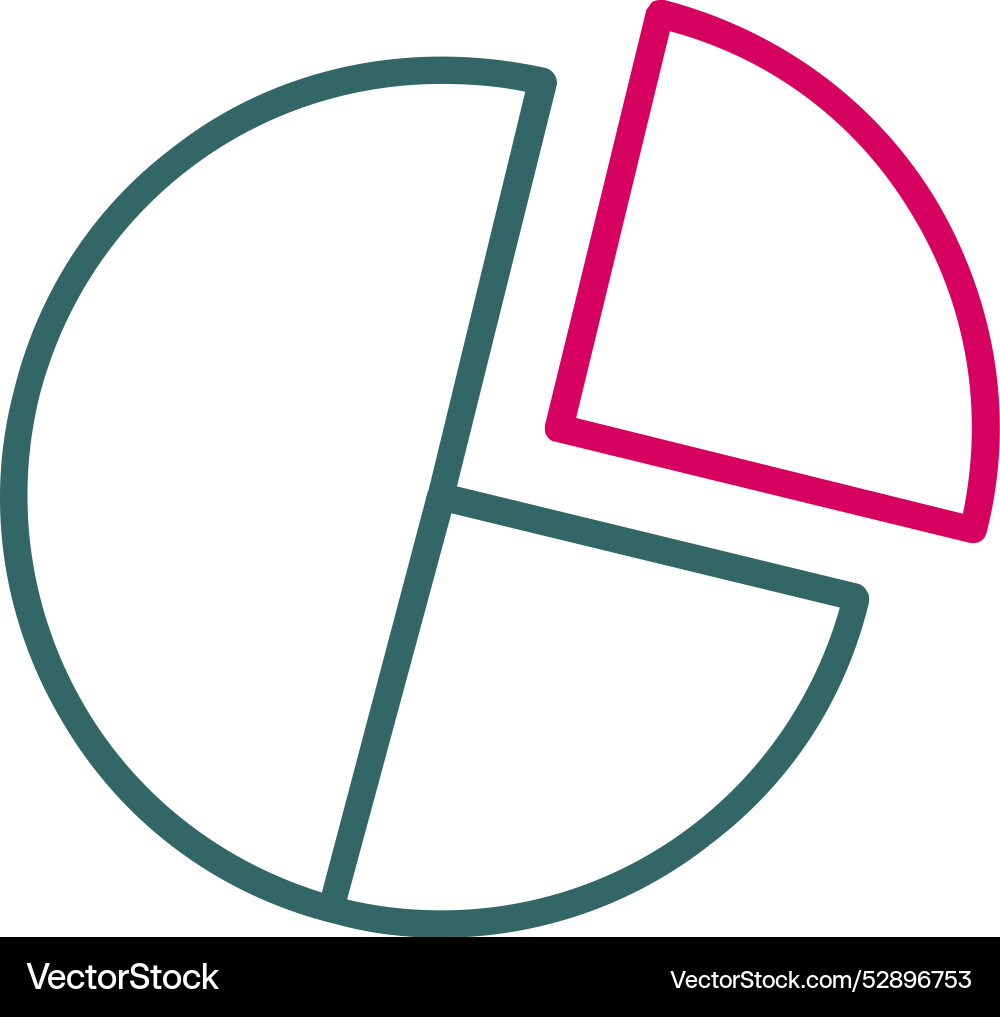 Pie graph icon design vector image