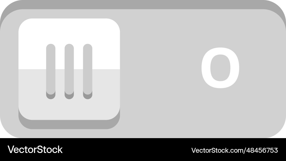 Switch button toggle control element slider vector image