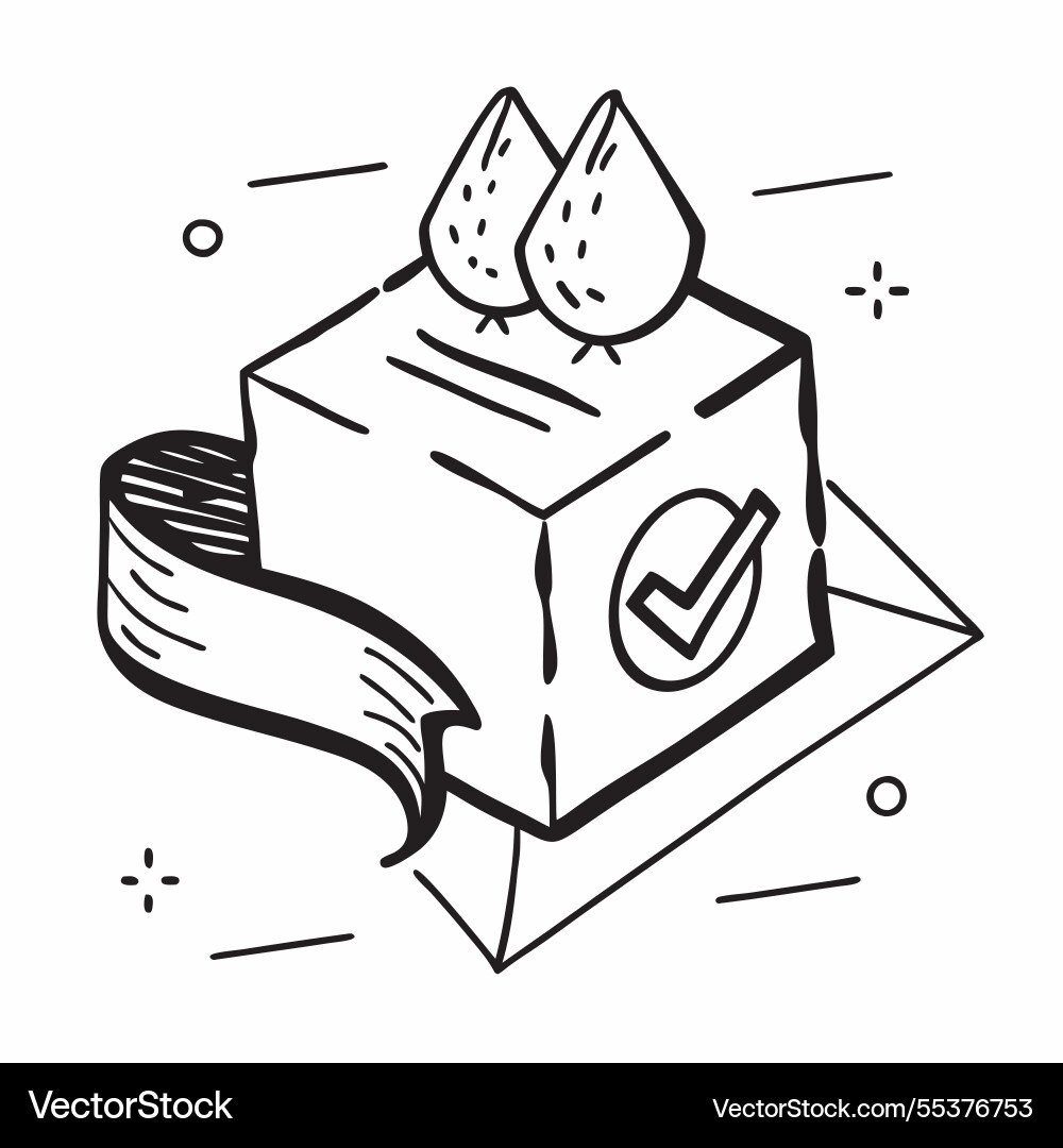 Trust point icon with ample space for text Vector Image