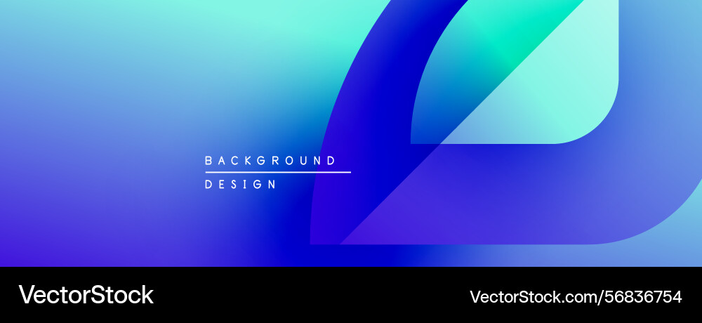 Abstract blue gradients create dynamic background Vector Image