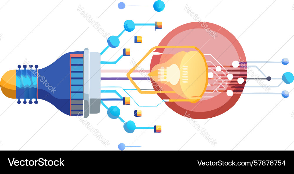 Creative thinking problem solving idea design Vector Image