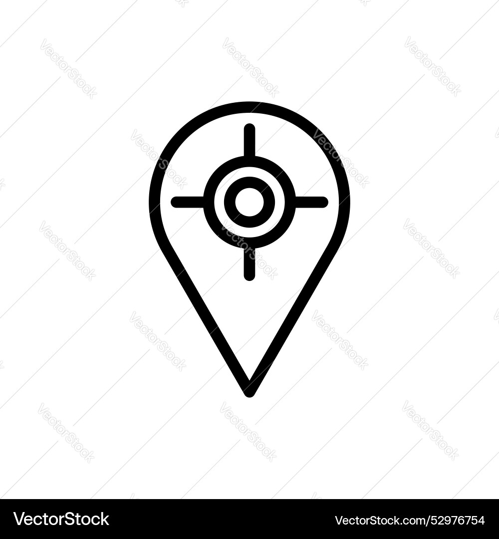 Tracking system icon Royalty Free Vector Image