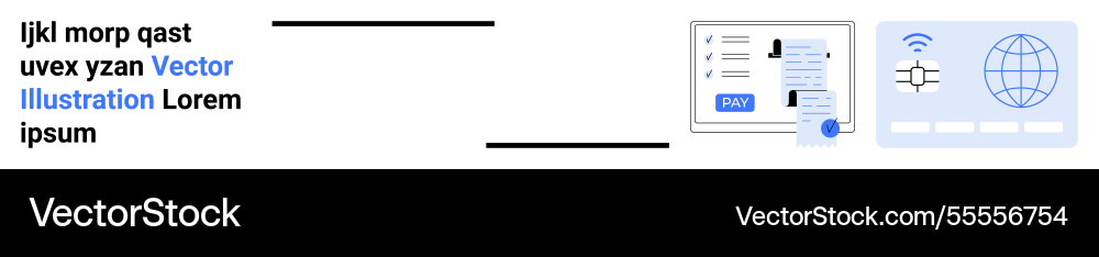 User interface elements with search form Vector Image