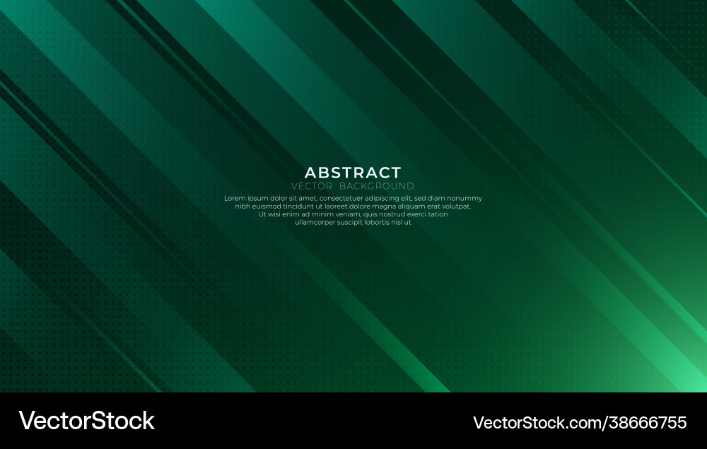Abstract green gradient dynamic lines background Vector Image