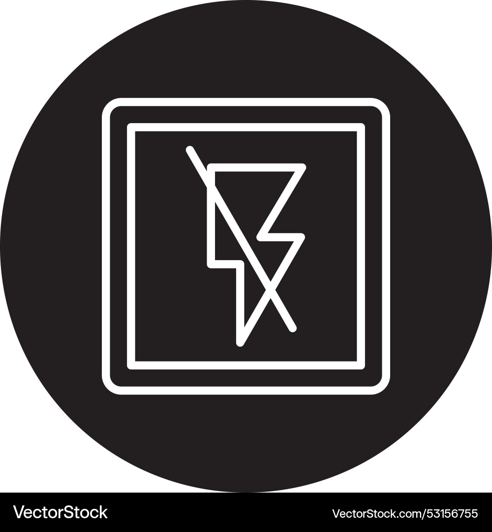 Flashcard line inverted icon Vector Image