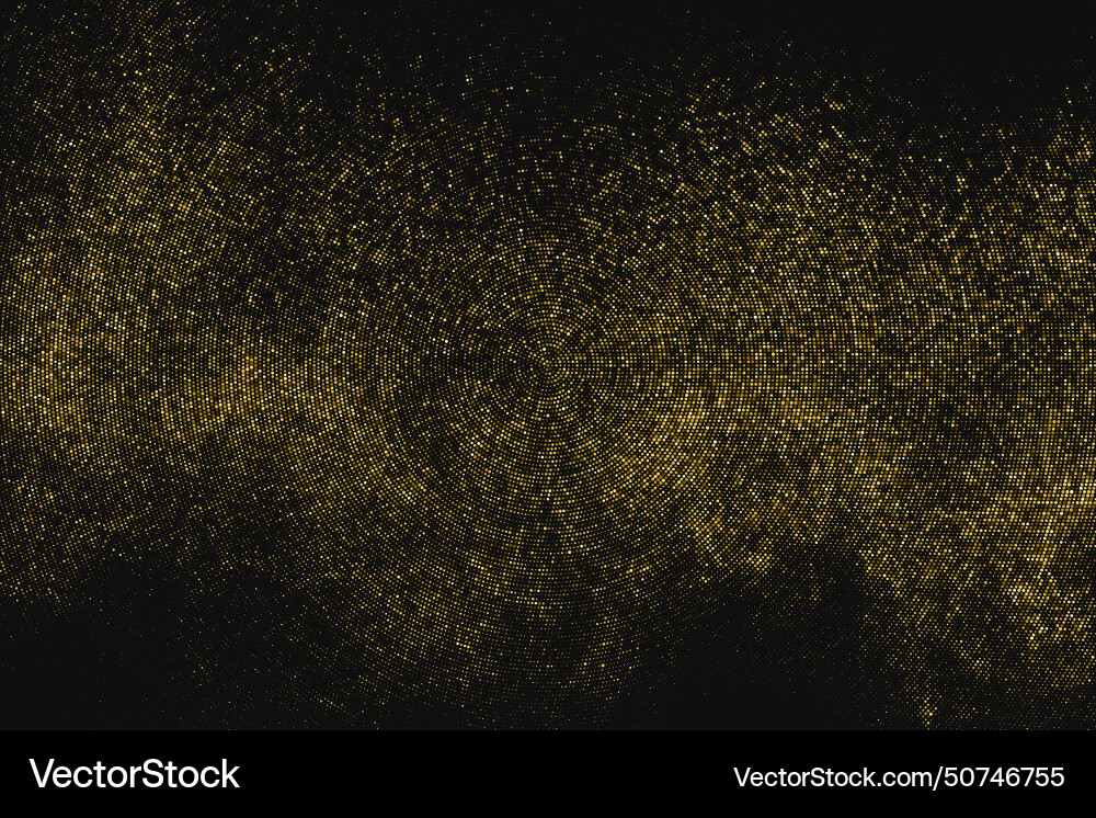 Gold glitter halftone dotted backdrop Gold glitter halftone dotted backdrop vector image
