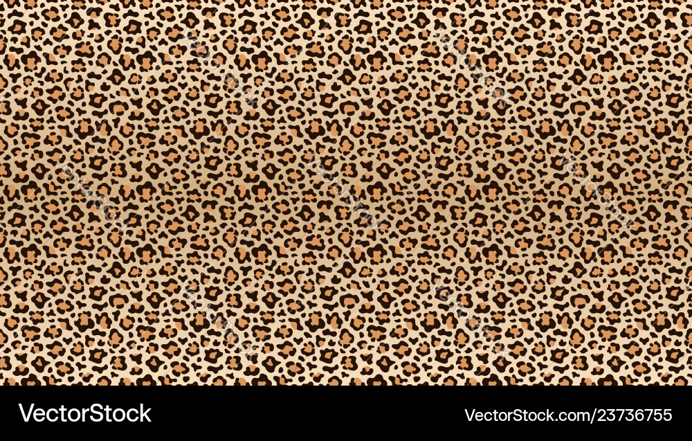 Leopard print pattern seamless vector image