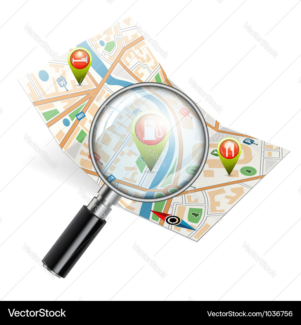 GPS Navigation Search vector image