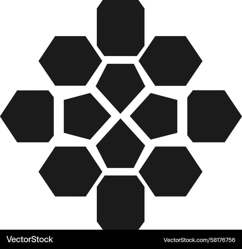 Hexagonal Pattern Vector Image