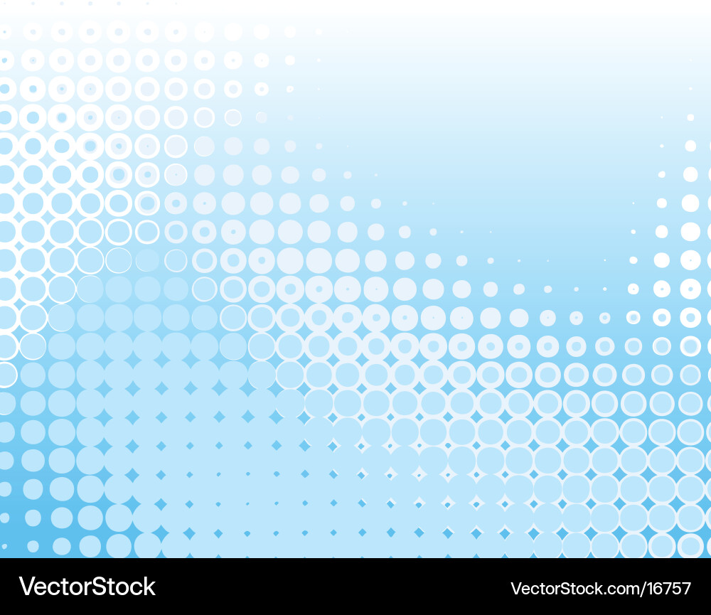 Blue Dot Pattern Background Vector Image