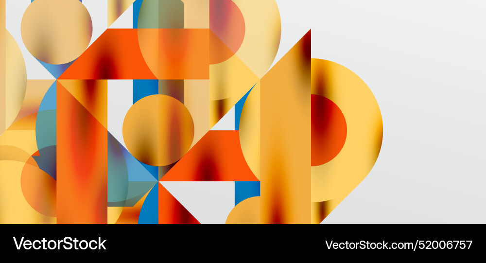 Circles and shadows colorful round elements Circles and shadows colorful round elements Vector Image
