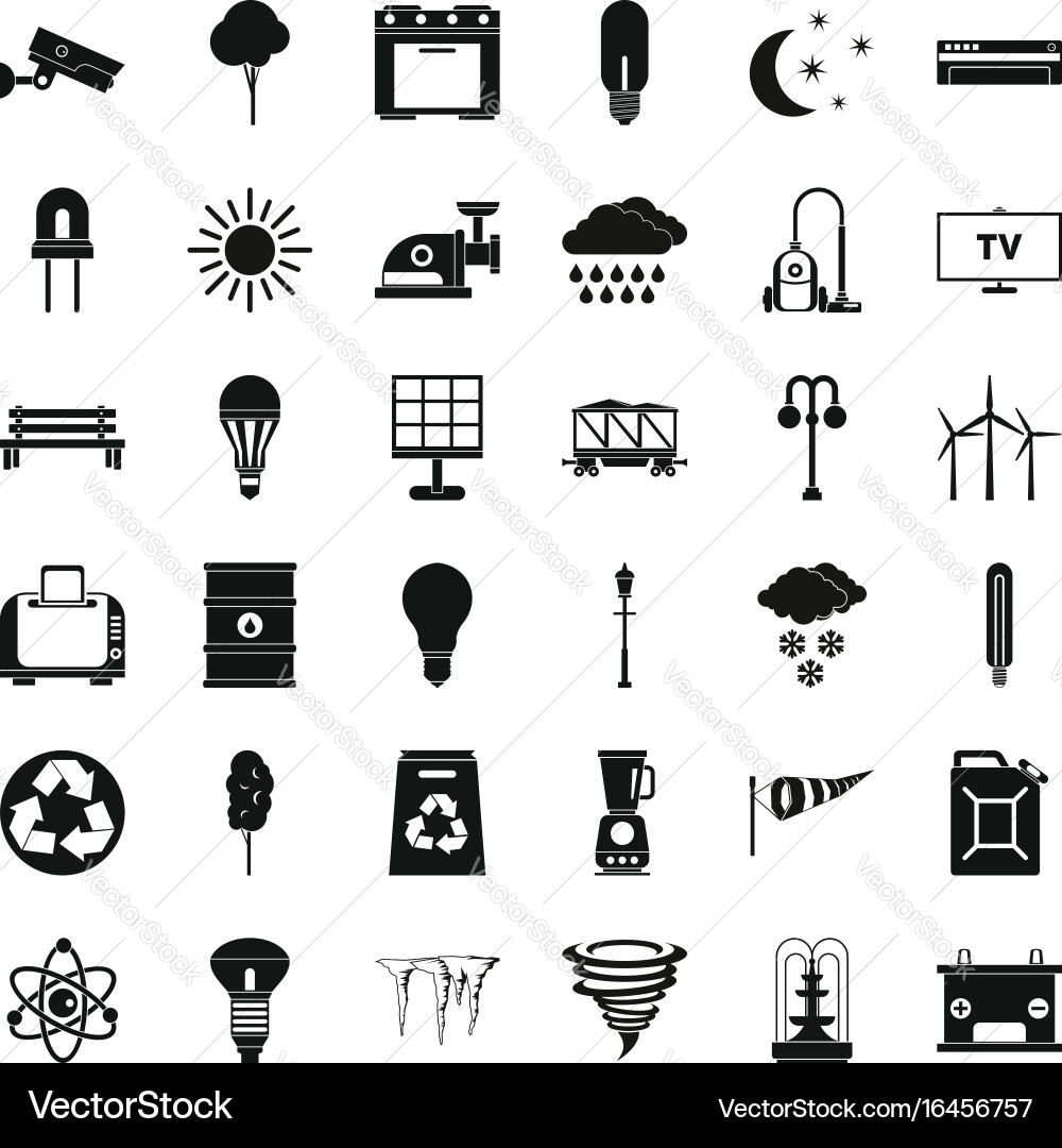 Modern Recycling Icon Set vector image