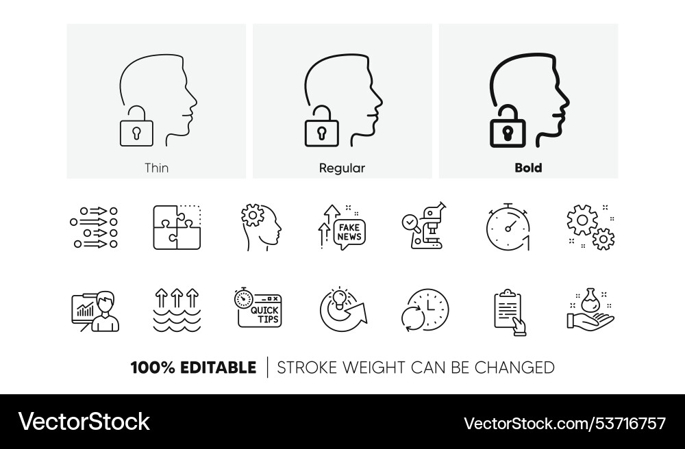 Order clipboard and timer line icons for web app Order clipboard and timer line icons for web app vector image