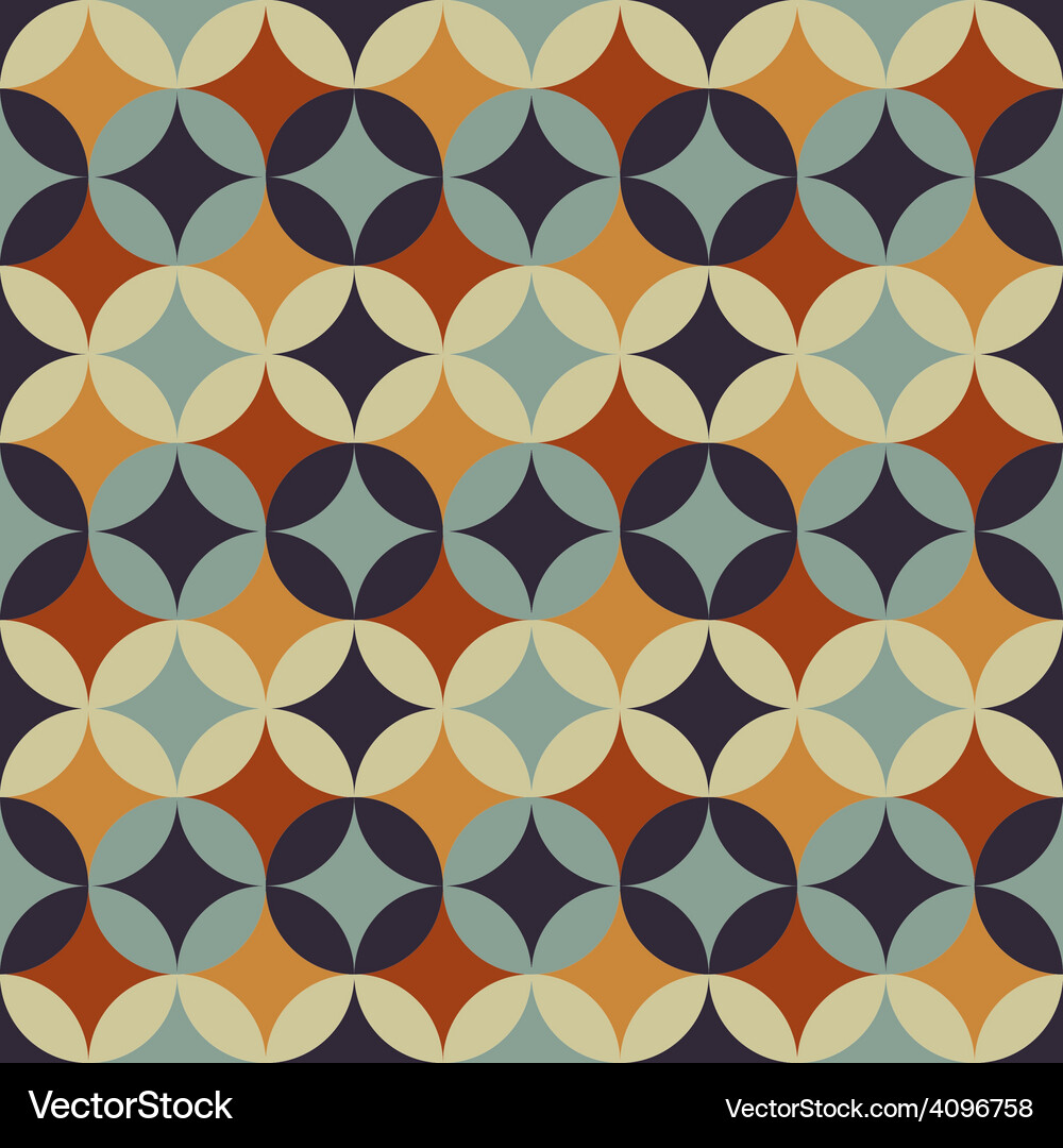 Abstract retro geometric pattern Vector Image