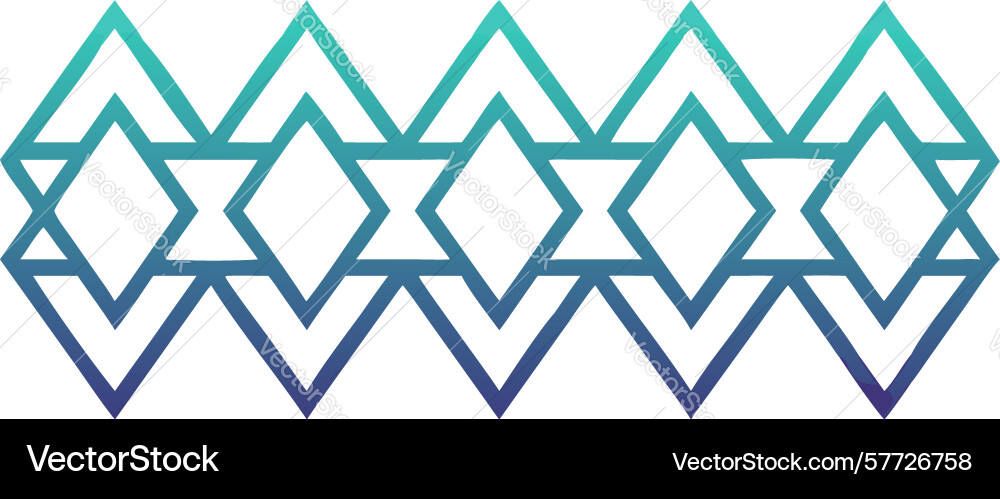 Wavy geometric pattern with gradient colors vector image