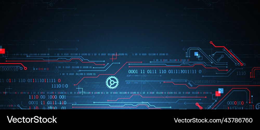 Abstract technology concept computer code Abstract technology concept computer code Vector Image