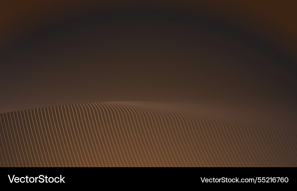 Brown gradient with stripes curve line abstract Vector Image