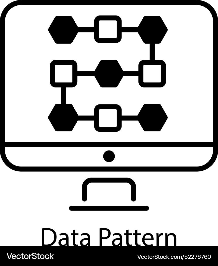 Data pattern vector image