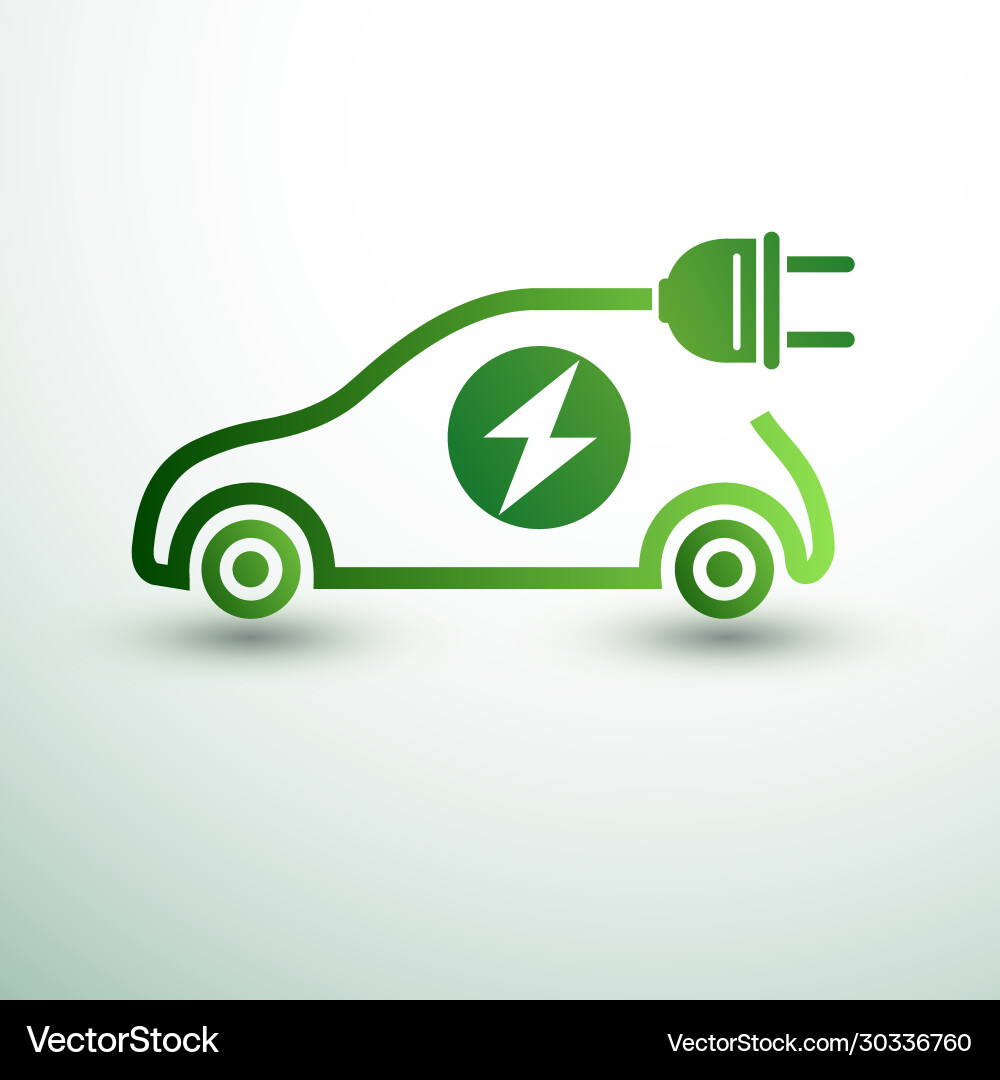 Electric car Royalty Free Vector Image - VectorStock