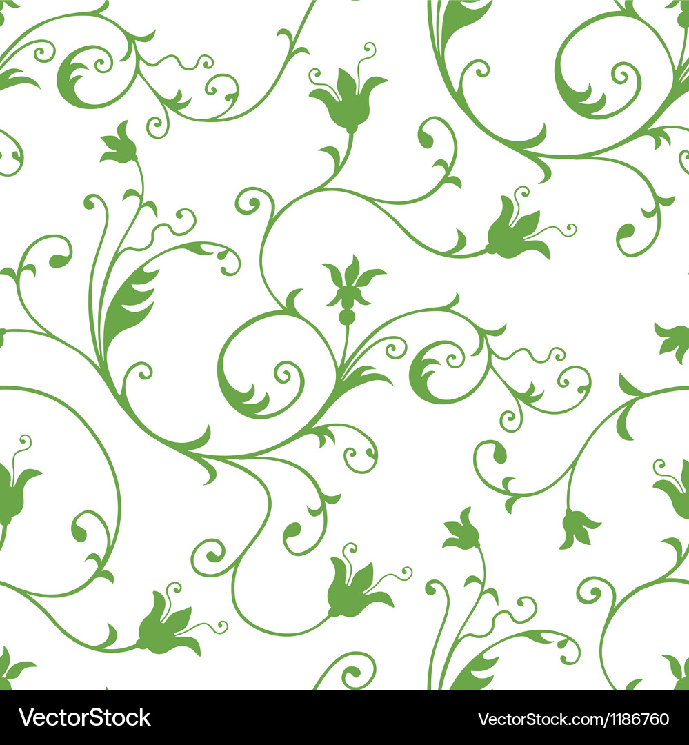 Elegant Floral Wallpaper Vector Image
