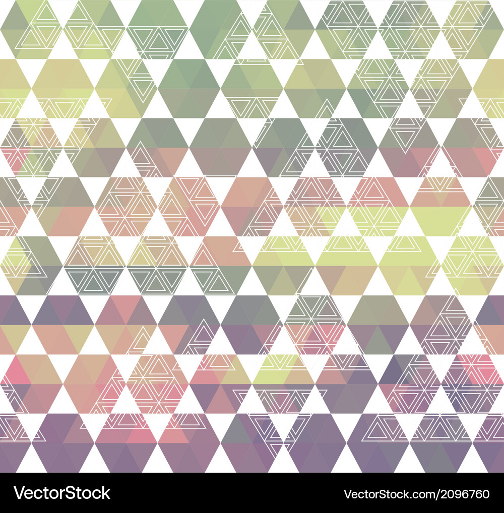Geometric Triangle Pattern Vector Image